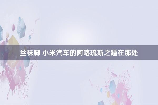 丝袜脚 小米汽车的阿喀琉斯之踵在那处