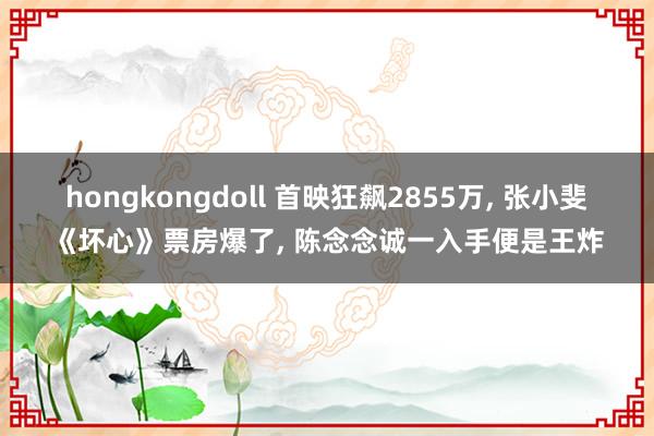 hongkongdoll 首映狂飙2855万， 张小斐《坏心》票房爆了， 陈念念诚一入手便是王炸